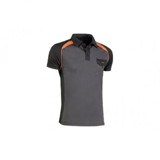 964/M POLO TRANSPIRABLE MANGA CORTA BOLSILLO EN EL PECHO 100% POLIESTER DE 170 GR./M²