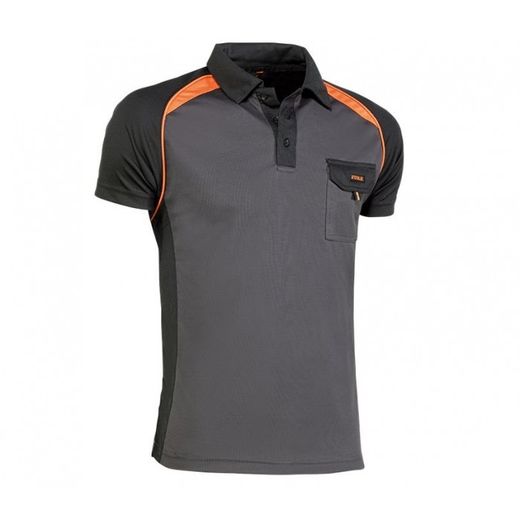 964/XL POLO TRANSPIRABLE MANGA CORTA BOLSILLO EN EL PECHO 100% POLIESTER DE 170 GR./M²