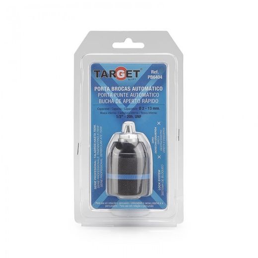 ª PORTABROCAS AUTOM. METAL. D.2-13 ROSCA INT. 1/2"-20 (BLISTER)