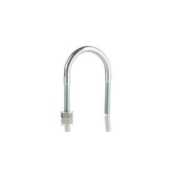 ABARCON EN "U" COMPLETO INOX A2(304) M6-1/2"