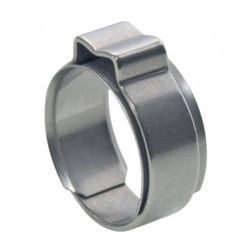 ABRAZADERA DE UNA OREJA CON ARO 13.0-15.3 ZN BLANCO
