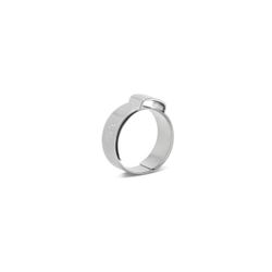 ABRAZADERA DE UNA OREJA CON ARO 15.0-17.3 ZN BLANCO
