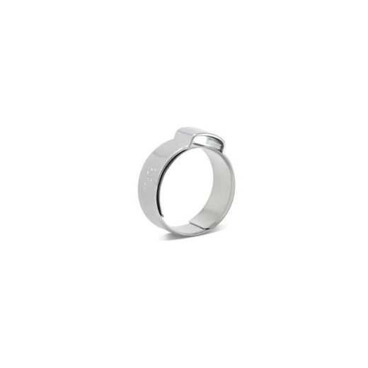 ABRAZADERA DE UNA OREJA CON ARO 15.0-17.3 ZN BLANCO