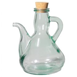 ACEITERA CRISTAL TAPON CORCHO 1/4L.
