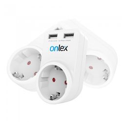 ADAPTADOR 230V + 2USB GIRATORIO 360º