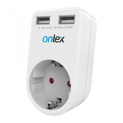 ADAPTADOR 230V + 2USB