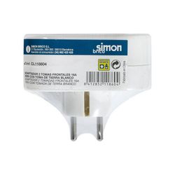 ADAPTADOR SCHUKO 2 TOMAS 16A FRONTALES