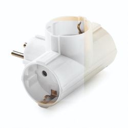 ADAPTADOR TRIPLE TT LATERAL 16A 250V