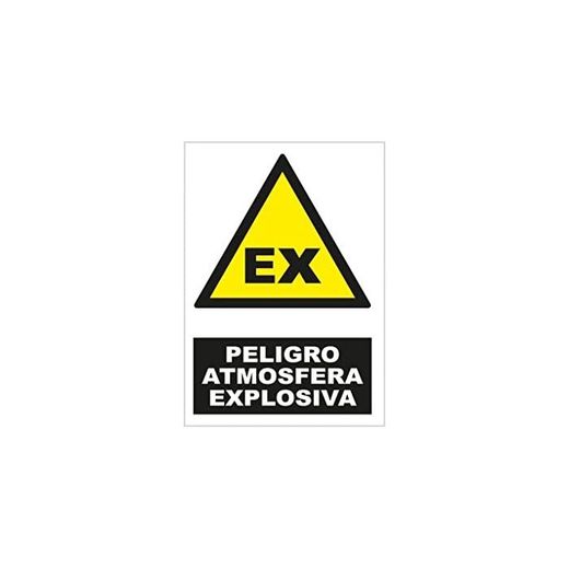 ADR-2407 ALUMINIO 0.8 230*340MM PELIGRO ATMOSFERA EXPLOSIVA