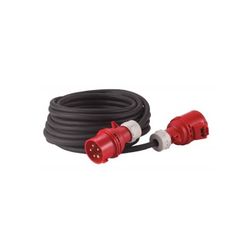 ALARGADOR TRIFASICO AC 32 A HEDI 10 M. CABLE DE GOMA DE NEOPRENO 5G2,5, COLOR NEGRO, IP44