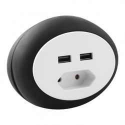 ALARGO DE VIAJE 230V + 2USB 1,4METROS