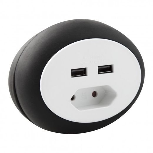 ALARGO DE VIAJE 230V + 2USB 1,4METROS