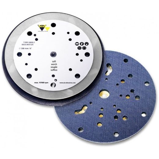 ALMOHADILLA 9 PERFORACIONES BLANDA PLATO SOPORTE PARA LIJADORA EXCENTRICA 200 MM SERIE