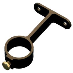 Amig 1028 | soporte tubo armario 4 | ø20 mm | aluminio | bronceado