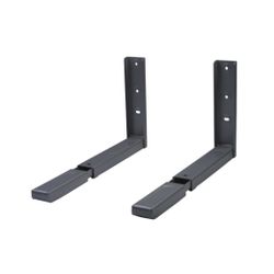 Amig 10397 | soporte microondas 500 | 360-450 x 220 mm | acero | gris metalizado