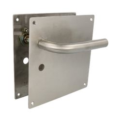 Amig 10431 | manilla con placa 4cw | 180 x 180 mm | acero inoxidable 18/8 | mate