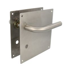 Amig 10433 | manilla con placa 4cw | 180 x 180 mm | acero inoxidable 18/8 | mate