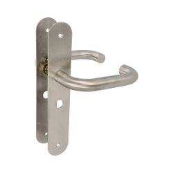 Amig 10445 | manilla con placa 3lw | 230 x 40 mm | acero inoxidable 18/8 | mate