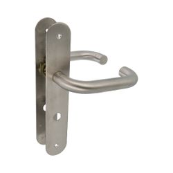 Amig 10446 | manilla con placa 3lw | 230 x 40 mm | acero inoxidable 18/8 | mate