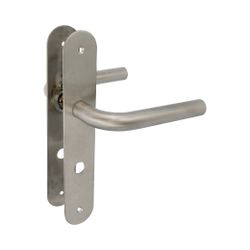Amig 10453 | manilla con placa 4lw | 230 x 40 mm | acero inoxidable 18/8 | mate