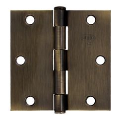 Amig 10632 | bisagra 1010 | 3,5'' x 3,5'' (89 x 89 x 1,8 mm) | acero | cuero