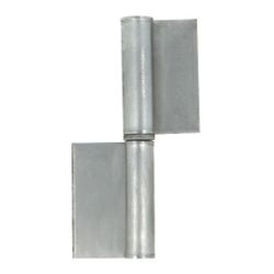 Amig 10753 | pernio de soldar 1 | 80 x 50 x 1,8 mm | acero | pulido - izquierda