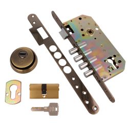 Amig 10851 | cerradura 101 (60) | 60/85 | acero | cuero