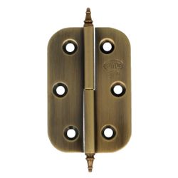Amig 11879 | bisagra 1060 | 60 x 40 x 2 mm | latón | cuero - derecha