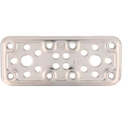 Amig 12156 | placa 500 | 120 x 50 x 2,2 mm | acero inoxidable | brillo