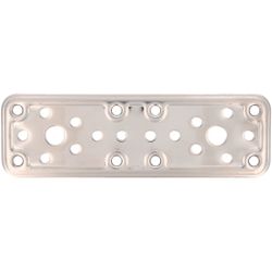 Amig 12157 | placa 500 | 160 x 50 x 2,2 mm | acero inoxidable | brillo