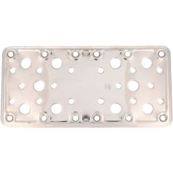 Amig 12159 | placa 502 | 185 x 90 x 2,2 mm | acero inoxidable | brillo