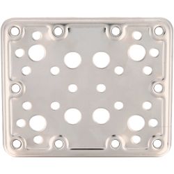 Amig 12162 | placa 504 | 120 x 100 x 2,2 mm | acero inoxidable | brillo