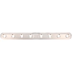 Amig 12165 | placa 505 | 206 x 20 x 2,5 mm | acero inoxidable | brillo