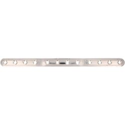 Amig 12166 | placa 505 | 312 x 20 x 2,5 mm | acero inoxidable | brillo
