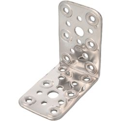 Amig 12169 | ángulo 300 | 80 x 50 x 2,2 mm | acero inoxidable | brillo