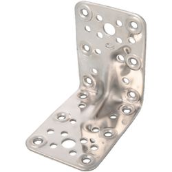Amig 12170 | ángulo 301 | 90 x 65 x 2,2 mm | acero inoxidable | brillo