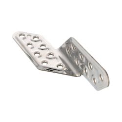 Amig 12184 | ángulo 305 | 170 x 35 x 2,2 mm | acero inoxidable | brillo - derecha