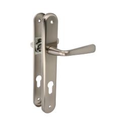Amig 12187 | manilla con placa 252pb85 | 250 x 40 mm | acero / zamak | cromado mate