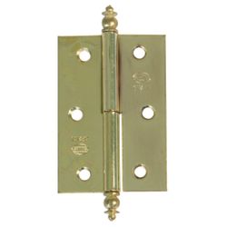 Amig 124 | bisagra 541 | 51 x 36 x 1,2 mm | acero | latonado barnizado - izquierda