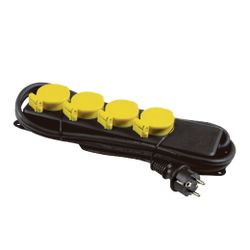 Amig 12414 | base múltiple con protección 3305 | polipropileno | negro