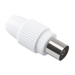 Amig 12433 | conector tv 3111 | 9,5 mm | poliestireno | blanco