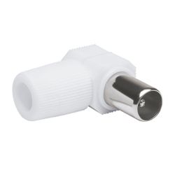 Amig 12434 | conector tv 3112 | 9,5 mm | poliestireno | blanco