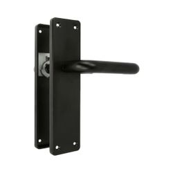 Amig 12612 | manilla aluminio con placa al3p | 222 x 55 mm | aluminio | negro