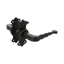 Amig 12631 | manilla con roseta 101k | 100 x 42 mm | placa de acero, tirador de zamak | negro