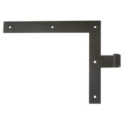 Amig 12645 | gozne escuadra simple 4100 | 400 x 240 x 4 mm | acero | negro - derecha