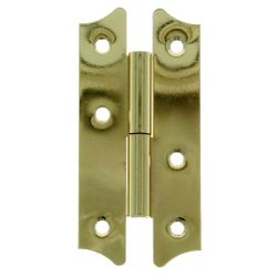 Amig 1328 | pernio 395 | 110 x 54 mm | acero | latonado barnizado - derecha