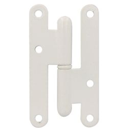 Amig 1349 | pernio 405 | 95 x 52 x 2 mm | acero | blanco - izquierda