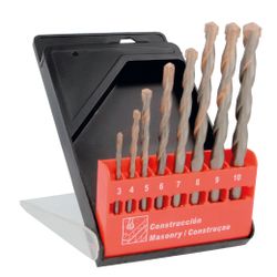 Amig 13944 | estuche brocas pared 21506 | ø3-10 x 1 | punta en carburo de tungsteno | profesional