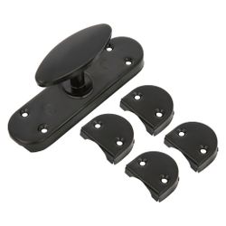 Amig 1395 | falleba 7 | 118 x 32 mm | acero | negro mate
