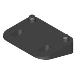 Amig 14473 | suplemento inclinado 3043 | 12 x 33 x 10 mm | nylon | negro